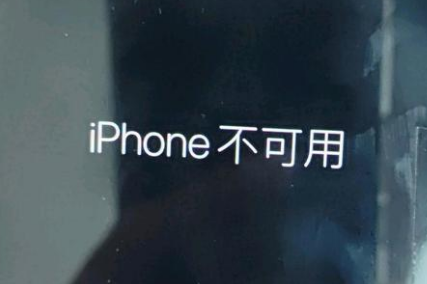 榆林苹果服务网点分享锁屏界面显示“iPhone 不可用”如何解决 