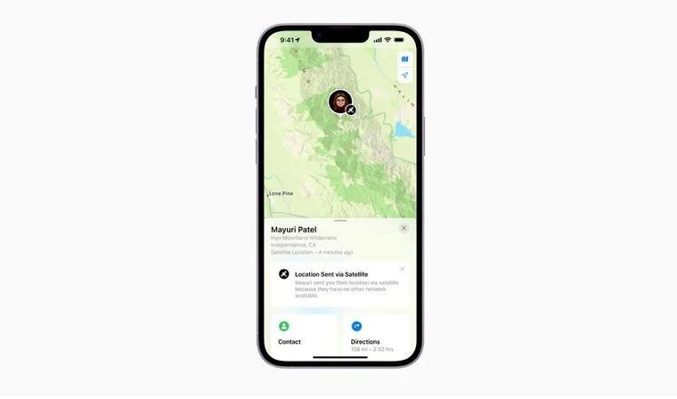 榆林苹果14维修分享iPhone14系列中 FindMy功能通过卫星分享位置方法教程 